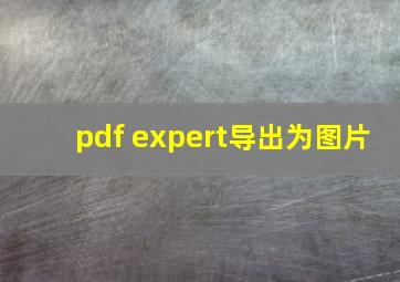 pdf expert导出为图片